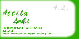 attila laki business card